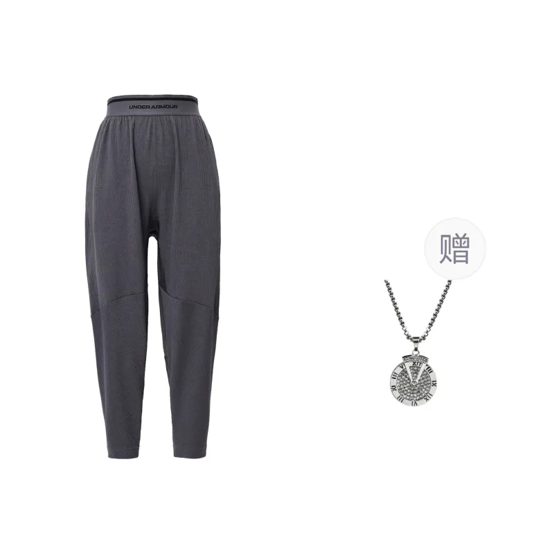 Under Armour Casual Pants Men's Rhinoceros Gray, Comes With Necklace-0