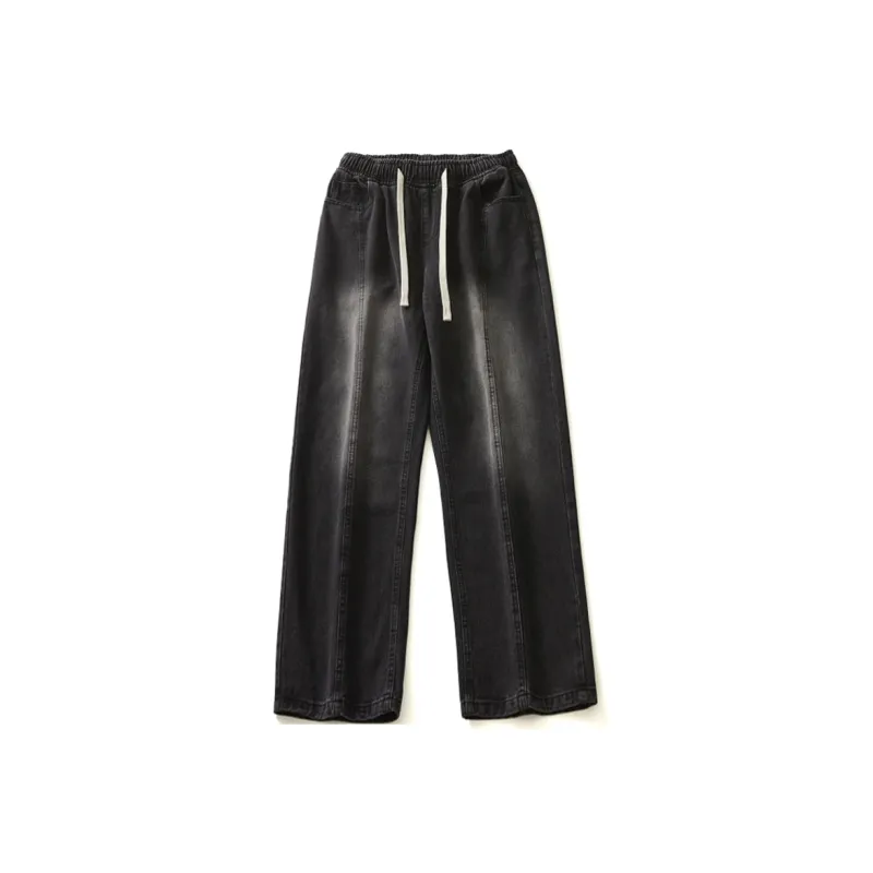 LANGWEIZHE Jeans Unisex Black Gray Color-25