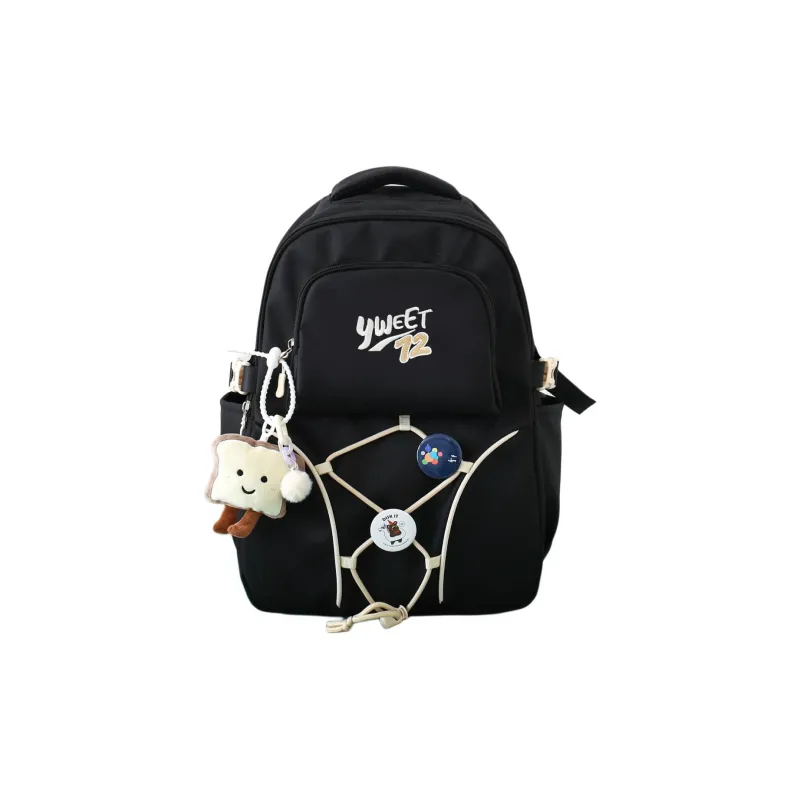 URBAN FOREST Nylon Backpack Women's Yellow/Green/Brown/Black-18