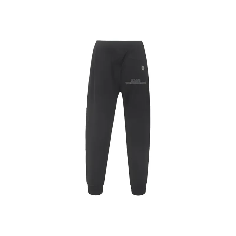STONE ISLAND Knitted Sweatpants Men Black-0