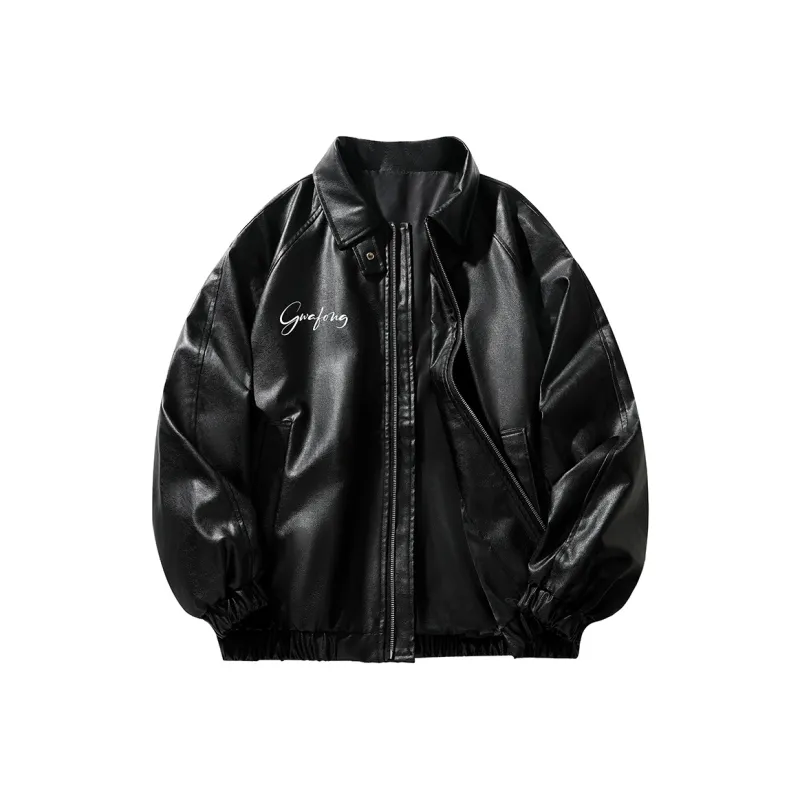 GWAF Leather Jacket Unisex Black-0
