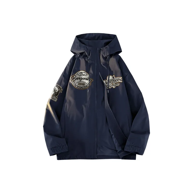 BENGEN Jackets Coats Unisex Black-5