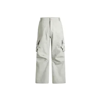 GOSNACE Cargo Pants Unisex Gray White