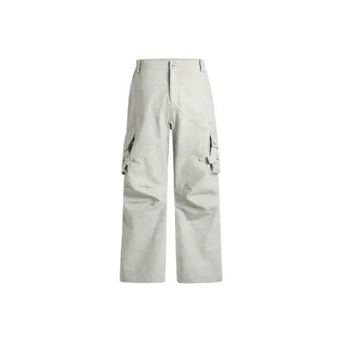 GOSNACE Cargo Pants Unisex Gray White