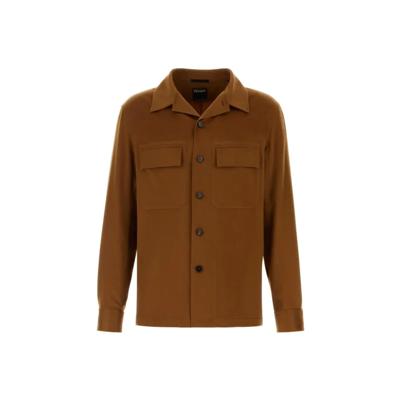 Ermenegildo Zegna Oasi Buttoned Straight Hem Shirt-0