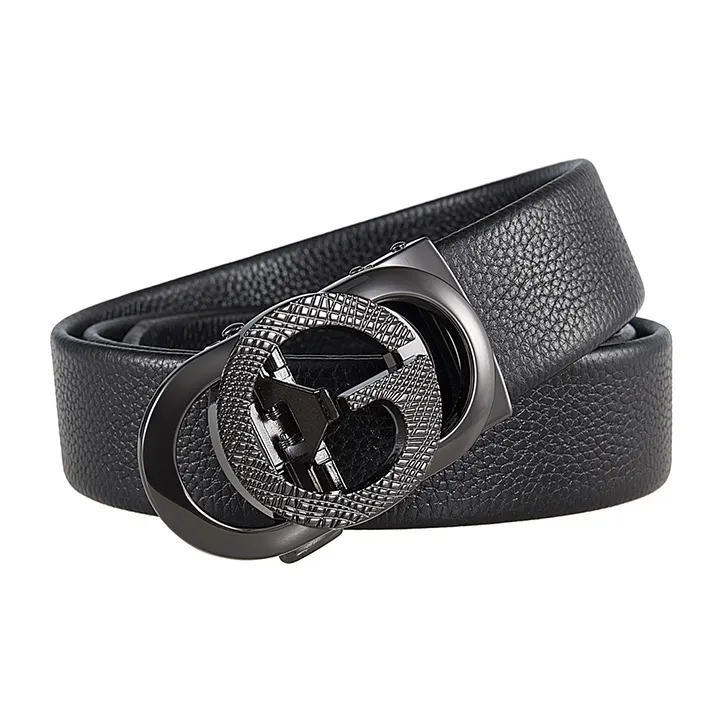 Yalu Preferred Top Grain Cow Leather Belts Unisex Width 3.5CM-1