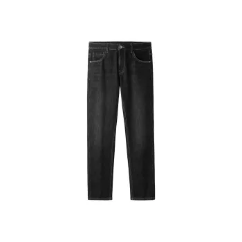HLA Jeans Men Black Denim Gradient Dark 8K