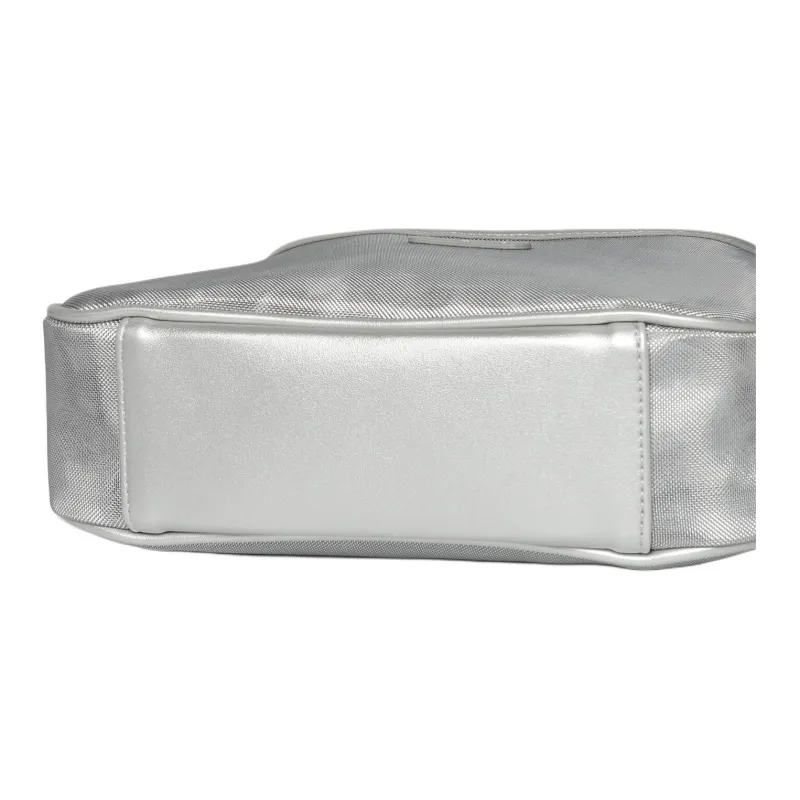 FILA Nylon Hobo Bag Shoulder Bag Women's Silver-5