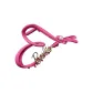 Pink Heart Letter Shark Clip