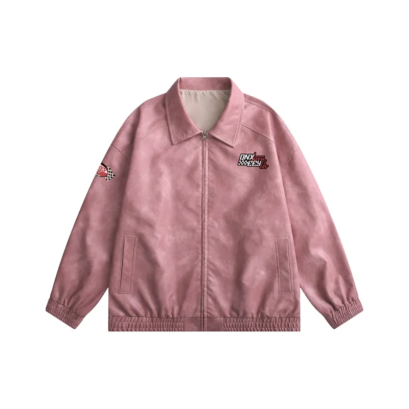Qnxeey Leather Jackets Unisex-6