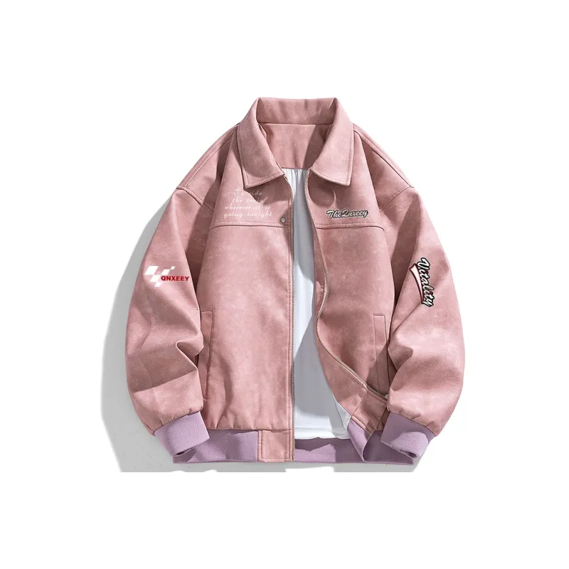 Qnxeey Leather Jackets Unisex-6