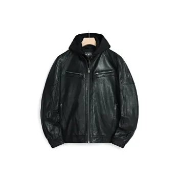 MCS Leather Jackets Men Black