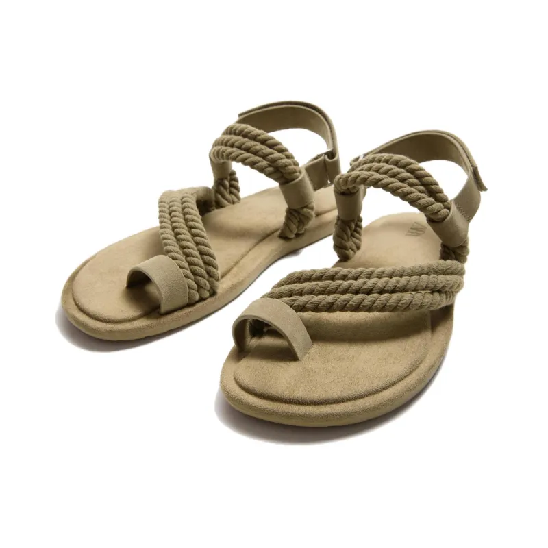 ZARA One Strap Sandals Men's Brown Green-1
