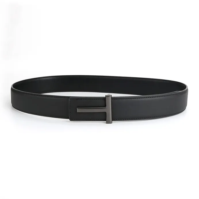 Yalu Preferred Cow Split Leather Belts Unisex 3.8CM-6