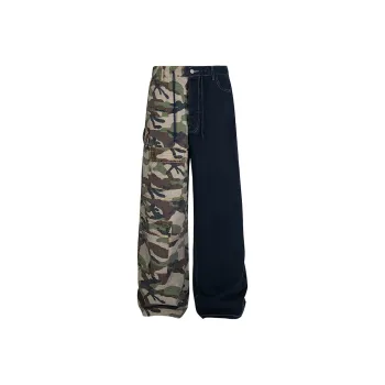 GBXM Jeans Unisex Patchwork