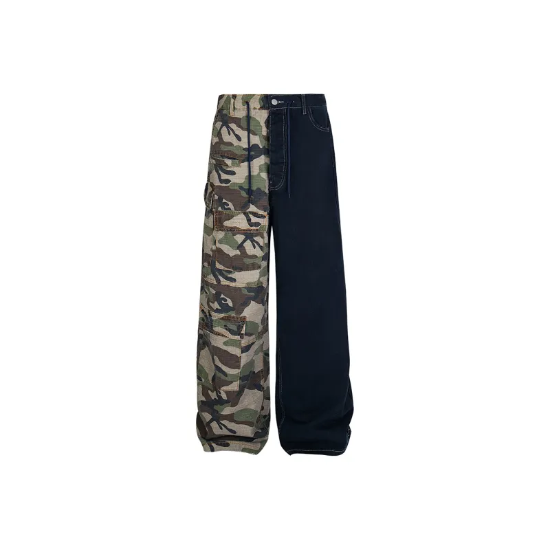 GBXM Jeans Unisex Patchwork-0