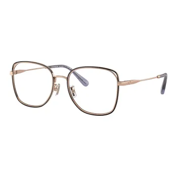 COACH Alloy Irregular Shape Eyeglass Frames Women's Gold