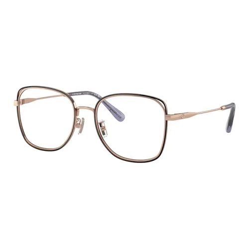 COACH Alloy Irregular Shape Eyeglass Frames Women's Gold
