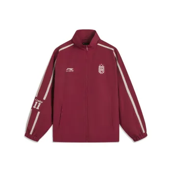 LiNing Sports Life Collection Trench Coat Men's Bicycle Red