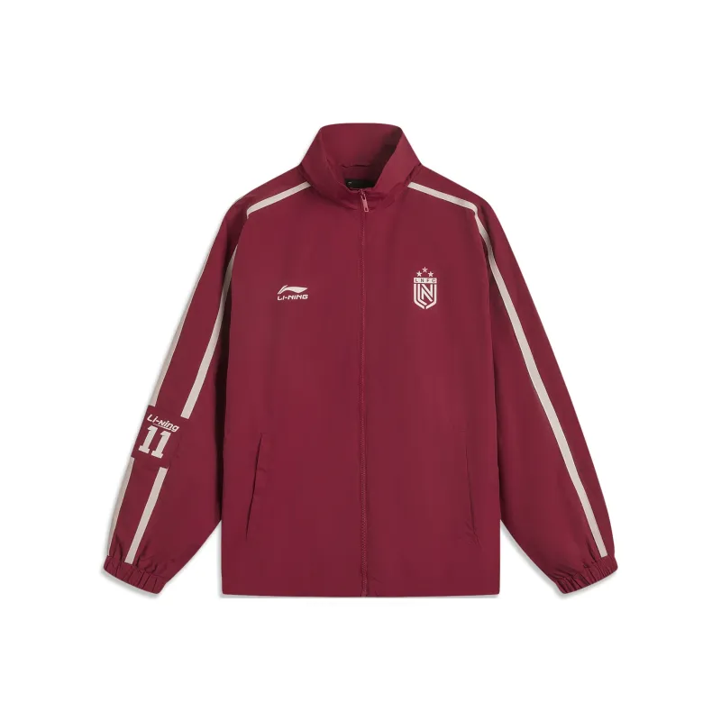 LiNing Sports Life Collection Trench Coat Men's Bicycle Red-0