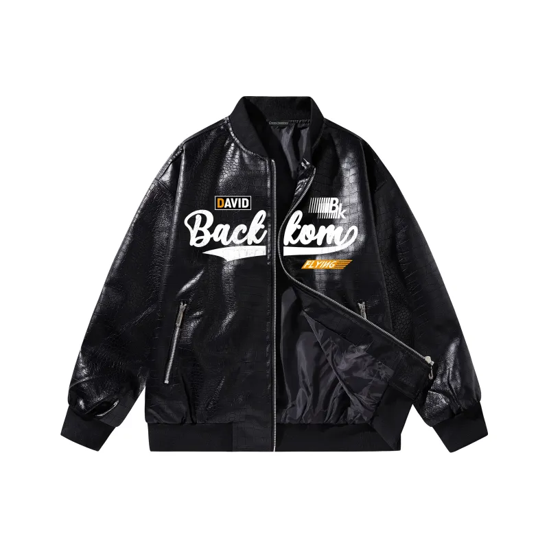 David Bakken x DAOMEIXIONG Leather Jacket Unisex-0