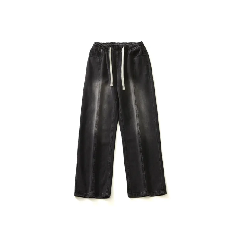 LANGWEIZHE Jeans Unisex Black Gray Color-21
