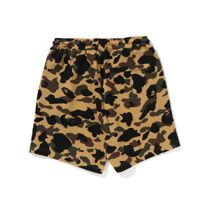 A BATHING APE 1st Camo Jacquard One Point Relaxed Fit Sweat Shorts-3