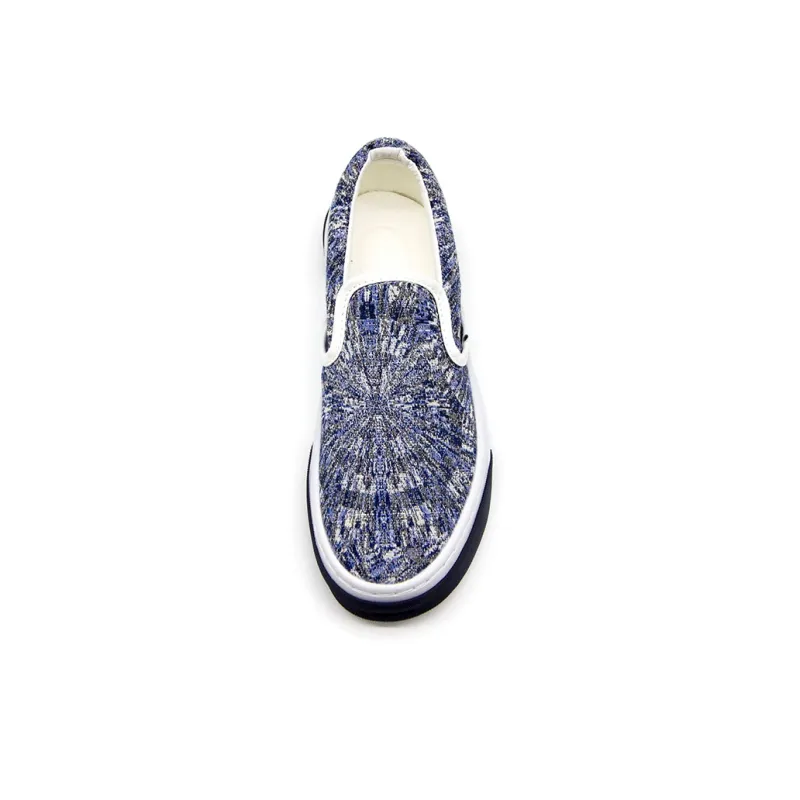 YIBONI Slip Resistant, Abrasion Resistant, Breathable Low Top Canvas Shoes Unisex Blue-2