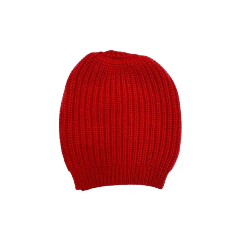 La Rosee Cotton Beanies Women's Red-0