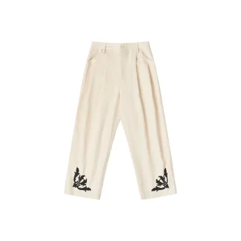 EMPTY REFERENCE Casual Pants Unisex Beige