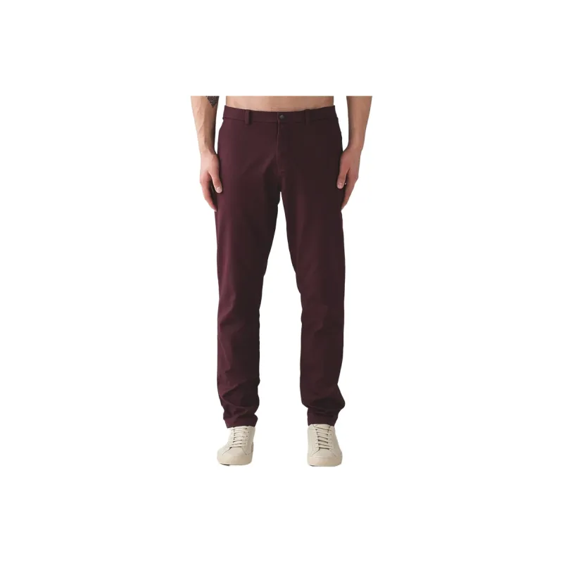 Lululemon Commission Knitted Sports Pants Men's Burgundy-0