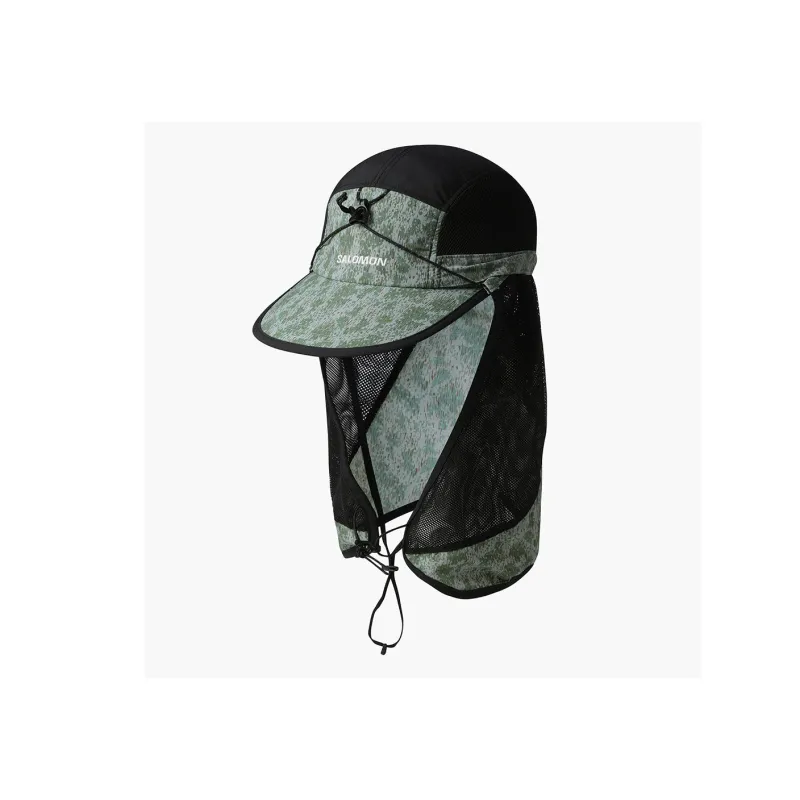 SALOMON Nylon Sun Protection Hats Unisex Black-0