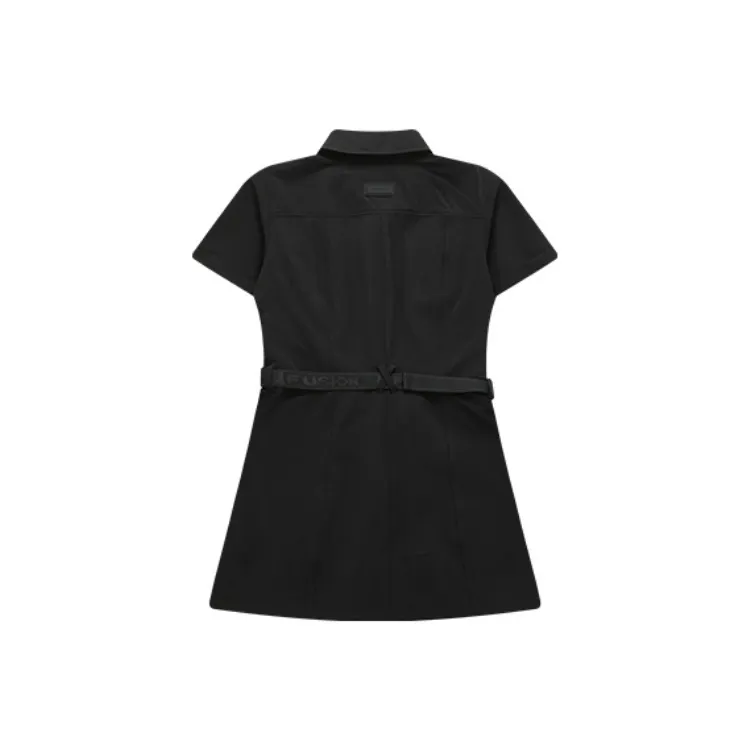FILA FUSION URBAN TECH Short Sleeved Dress Women's Jet Black-1