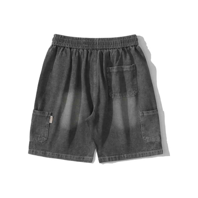 HKRXEC Denim Shorts Unisex-8