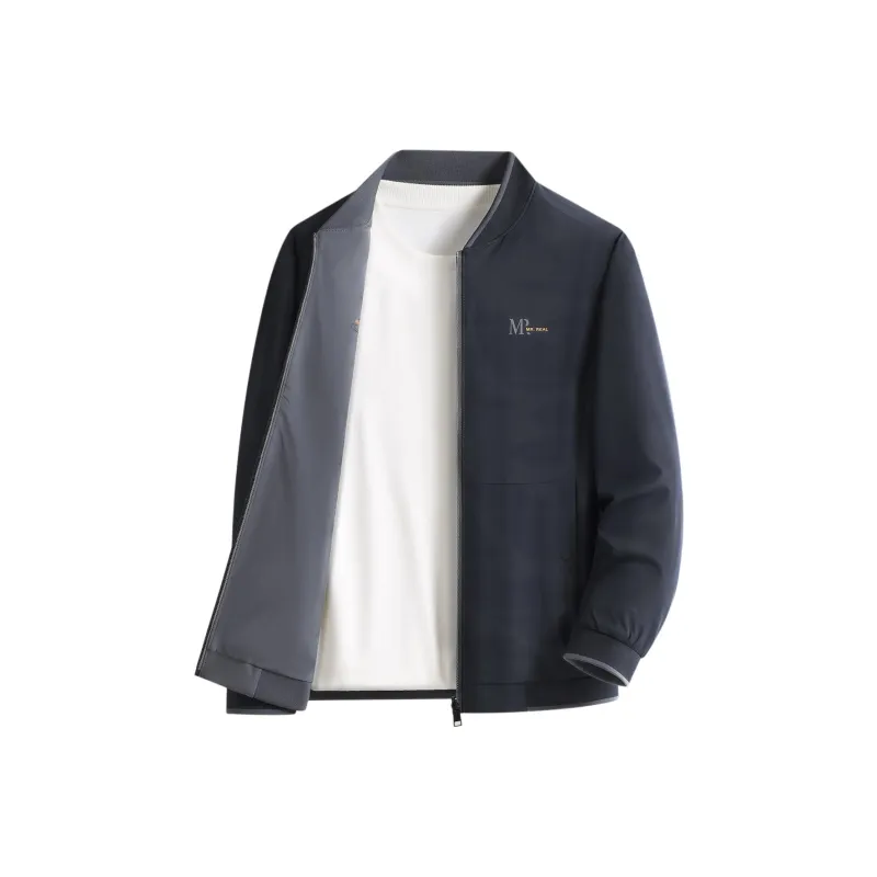 Red bean Jackets Men Blue-0