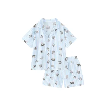 XIAFENYAN Pajama Set Women's Blue