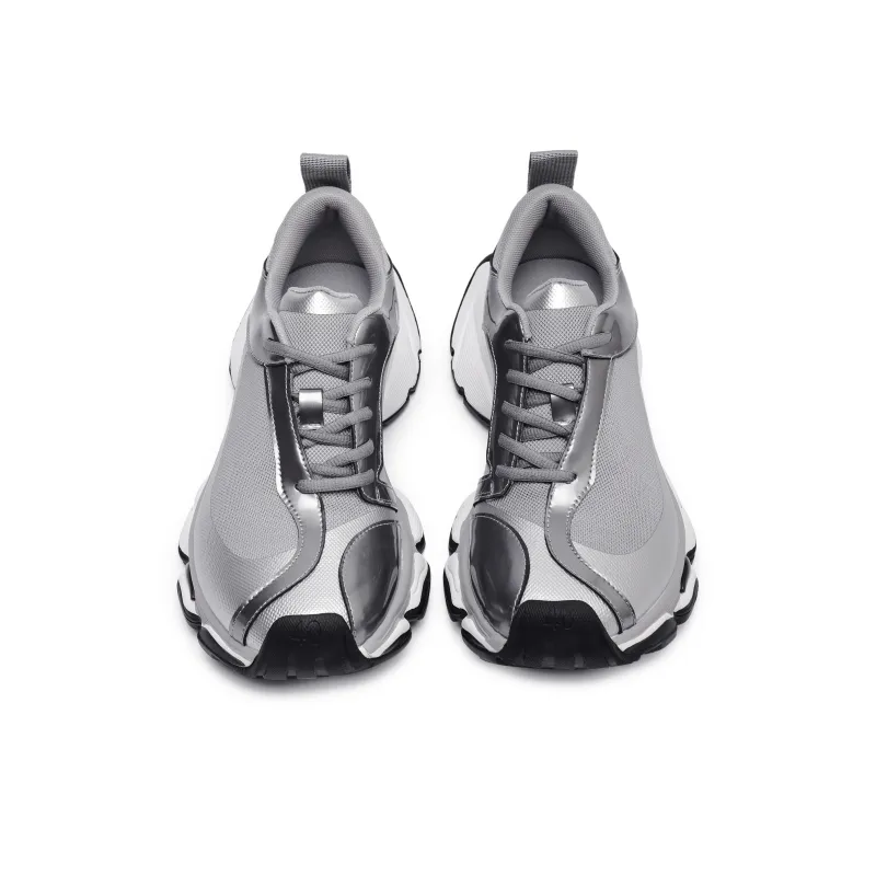 Hong Kong Meng Slip Resistant Height Increasing Low Top Chunky Sneakers Unisex-8