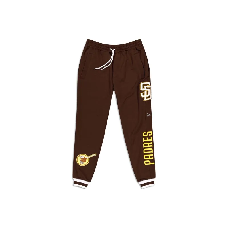 New Era San Diego Padres Knitted Sports Pants Unisex Brown-0
