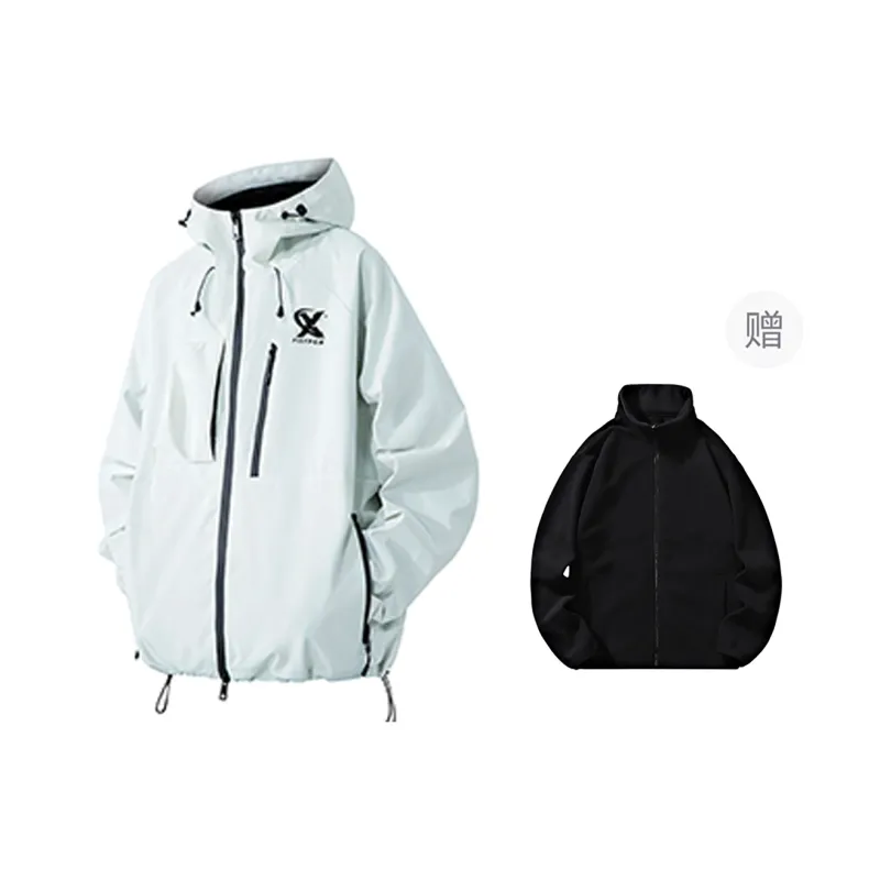 PISYPOX Water Resistant Windproof Wear Resistant Windbreaker Jacket Unisex-8