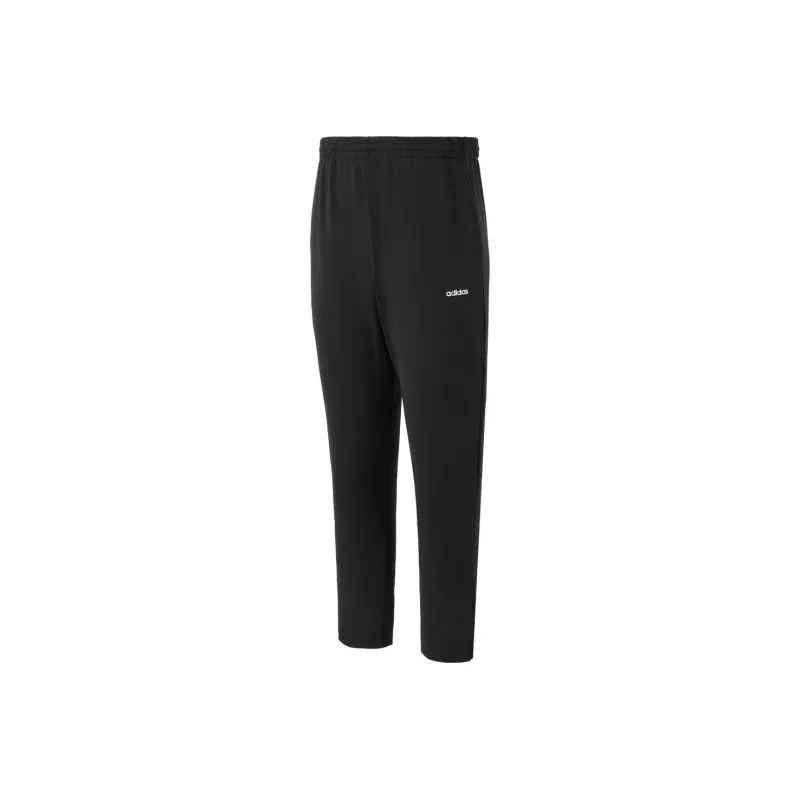 Adidas Knitted Sports Pants Men's Black+Shopping Bag-0