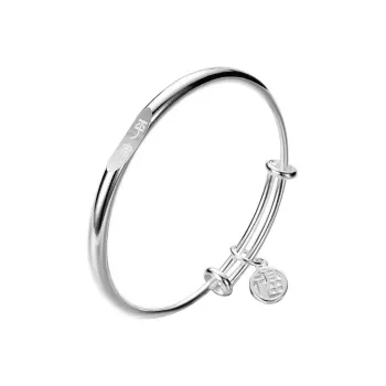U state 999 Fine Silver Bangles Women's