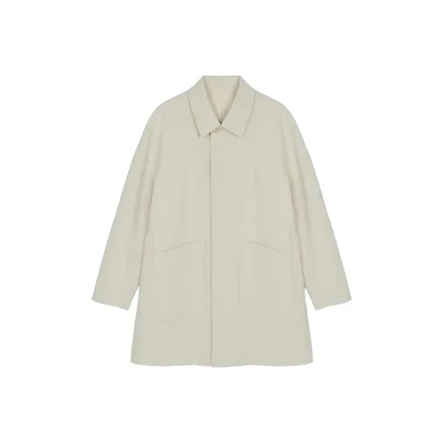 Osens Trench Coat Men's Ivory Rice