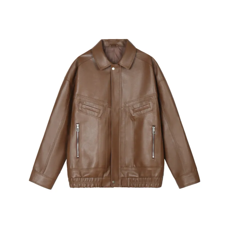 WILD LEADER Leather Jacket Unisex-5