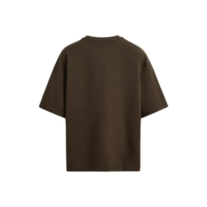 ZARA T Shirts Men Brown-1