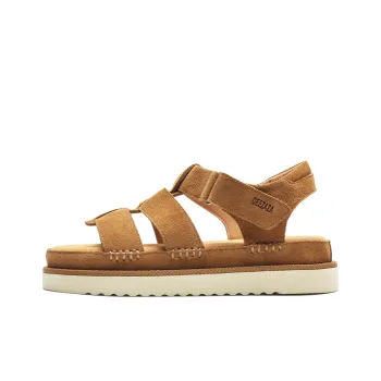 Romon Beach Sandals Unisex Chestnut, Black, Apricot