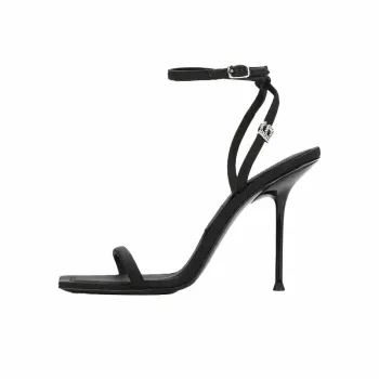 Dawei's House One Strap Sandals Women's Black Gift Box Set