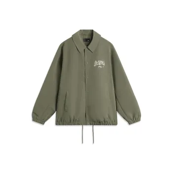 LiNing Sports Fashion Collection Trench Coat Men's Murky Olive Green