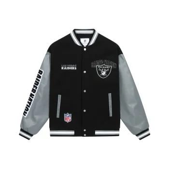 NFL Baseball Jacket Unisex Black