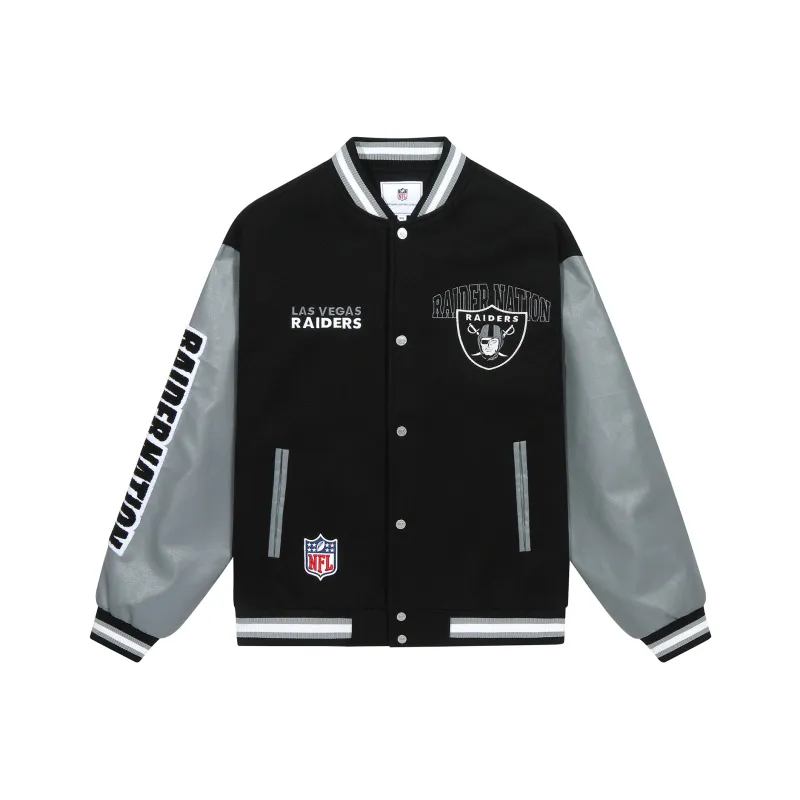 NFL Baseball Jacket Unisex Black-0