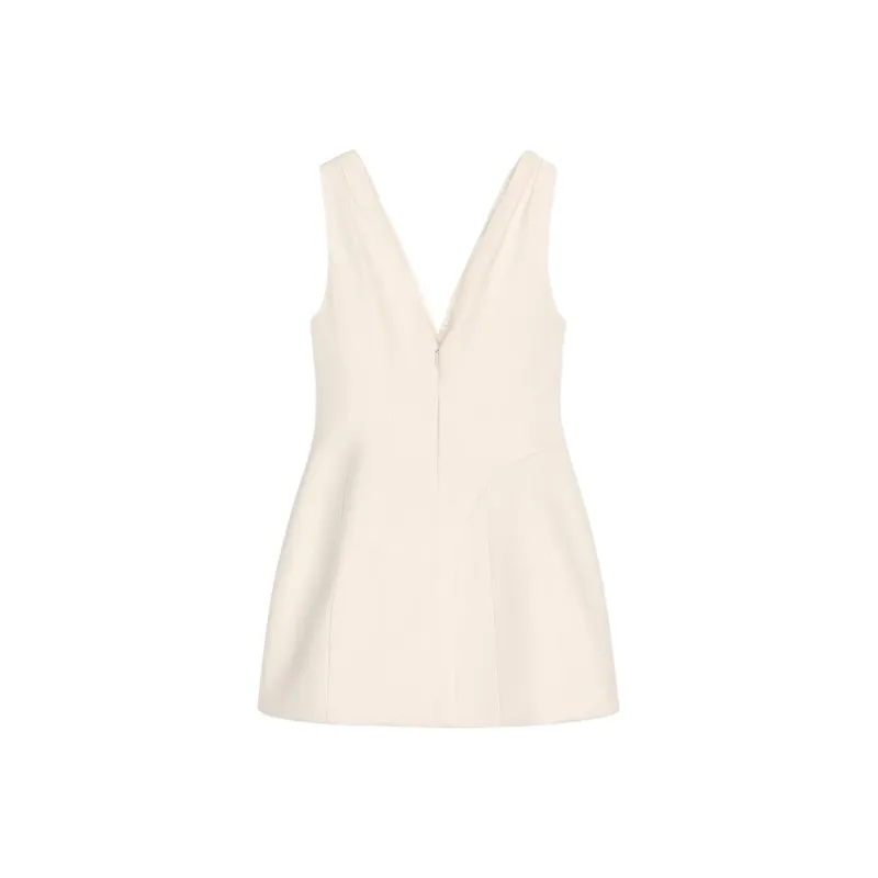 ZARA ZW Series Sleeveless Dress Women's Light Beige-1